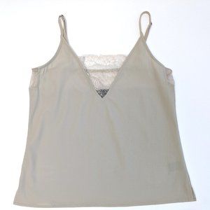 BKE The Buckle Solid Plain Camisole Top Taupe Grey Shirt Women's Size Small